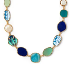 Hot The Met Store Ancient Mixed Motifs Glass Statement Necklace