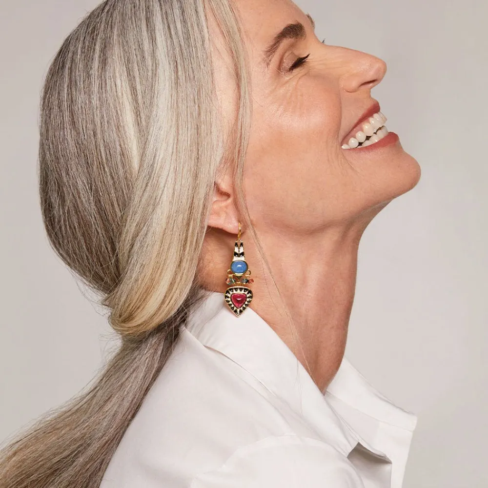 New The Met Store Atef Crown Statement Drop Earrings