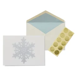 Hot The Met Store Bentley: Snow Crystal Fine Holiday Cards with Lined Envelopes and Foil Seals