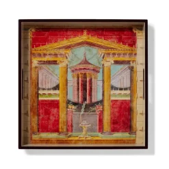 New The Met Store Boscoreale Fresco Wood Lacquer Tray