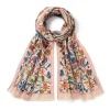 The Met Store British Flowering Vines Embroidered Oblong Scarf