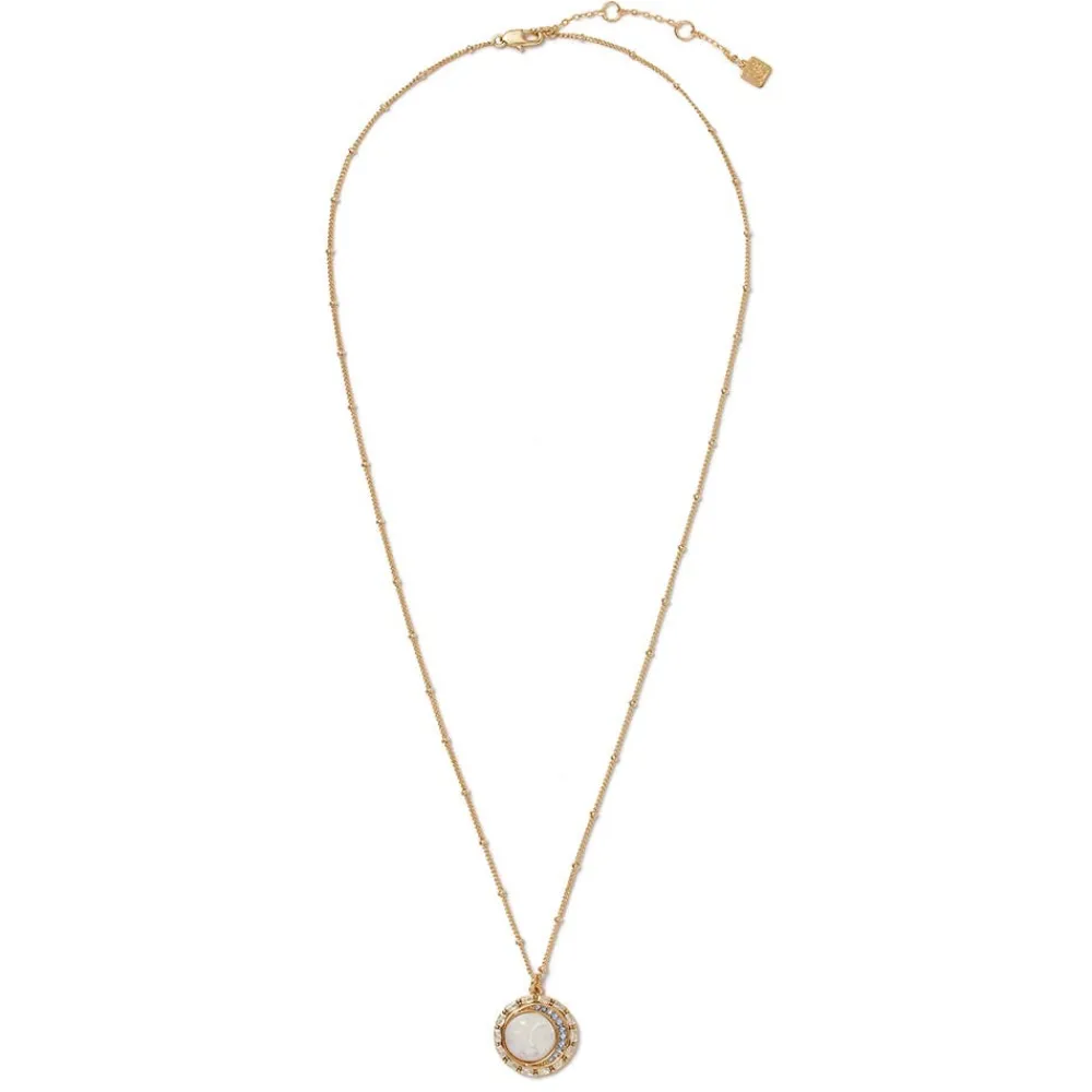 Online The Met Store Celestial Symbols Carved Mother-of-Pearl Pendant Necklace