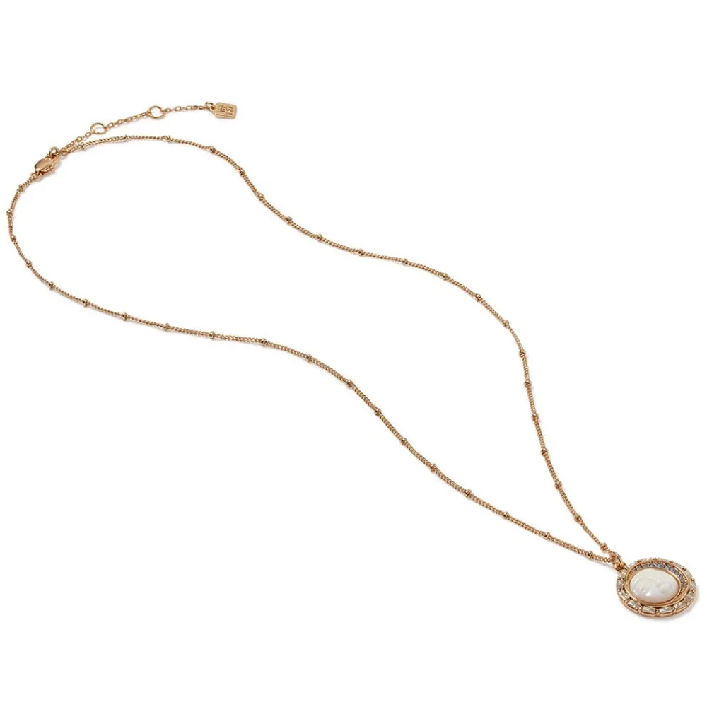 Online The Met Store Celestial Symbols Carved Mother-of-Pearl Pendant Necklace