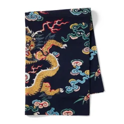 The Met Store Chinese Dragon Rank Badge Tea Towel