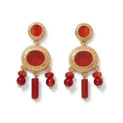 Discount The Met Store Classical Carnelian Chandelier Earrings