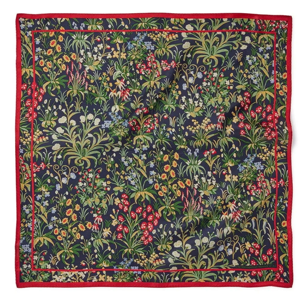 Best The Met Store Cloisters Millefleurs Neckerchief