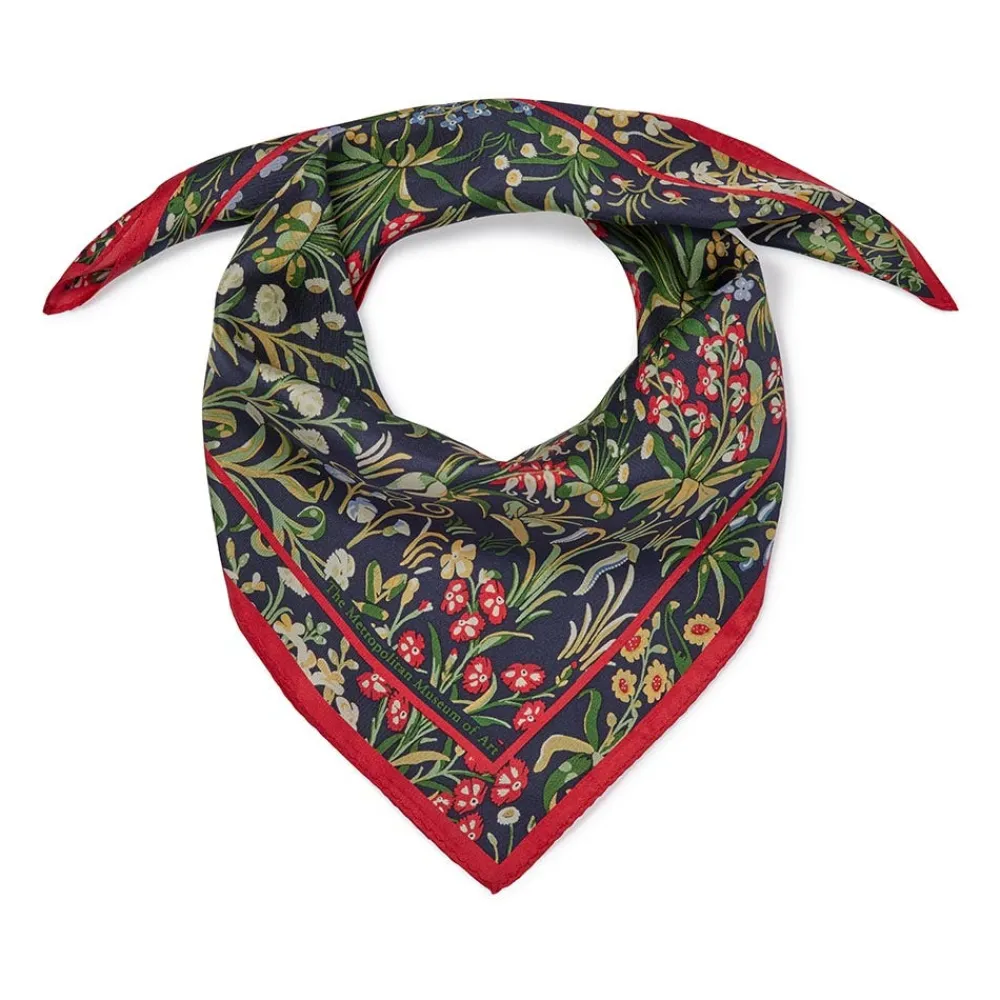 Best The Met Store Cloisters Millefleurs Neckerchief