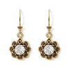New The Met Store Crystal Rosette Drop Earrings