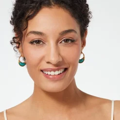 Online The Met Store Cypriot Jade Crescent Hoop Earrings