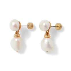 Outlet The Met Store Cypriot Twist Pearl Double-Drop Earrings