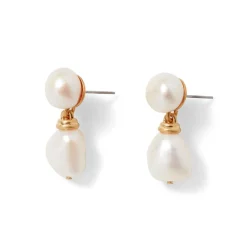 Outlet The Met Store Cypriot Twist Pearl Double-Drop Earrings