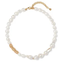 Clearance The Met Store Cypriot Twist Pearl Necklace and Drop Earrings Set