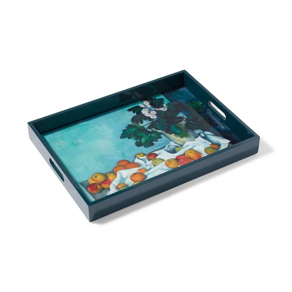 Clearance The Met Store Cézanne Apples and Primroses Rectangular Lacquer Tray