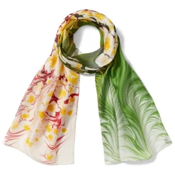Discount The Met Store Daisy Garden Marbled Paper Oblong Silk Scarf