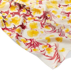 Discount The Met Store Daisy Garden Marbled Paper Oblong Silk Scarf