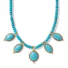 The Met Store Egyptian Hathor Turquoise Multi-Drop Necklace