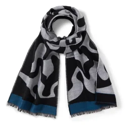Clearance The Met Store Egyptian Swirled Glass Unisex Oblong Jacquard Scarf