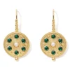 Hot The Met Store Embellished Disc Drop Earrings
