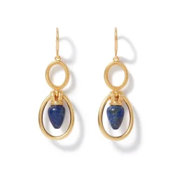 The Met Store Etruscan Lapis Double-Drop Earrings