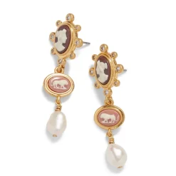 Outlet The Met Store European Cameo Drop Earrings