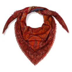 Discount The Met Store Four Seasons Paisley Square Wool Scarf