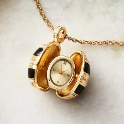 Online The Met Store Hand-Enameled Egg Pendant Watch