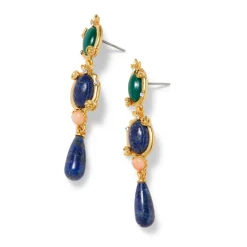 Online The Met Store Japanese Imari Linear Drop Earrings