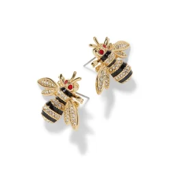New The Met Store Jeweled Bee Stud Earrings