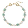 Discount The Met Store Karavas Gems Large-Bead Aventurine and Pearl Necklace