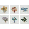 New The Met Store Kim Seybert Embroidered Bouquets Linen Cocktail Napkin Set