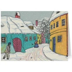 Online The Met Store Krenek: Houses in the Snow Holiday Cards