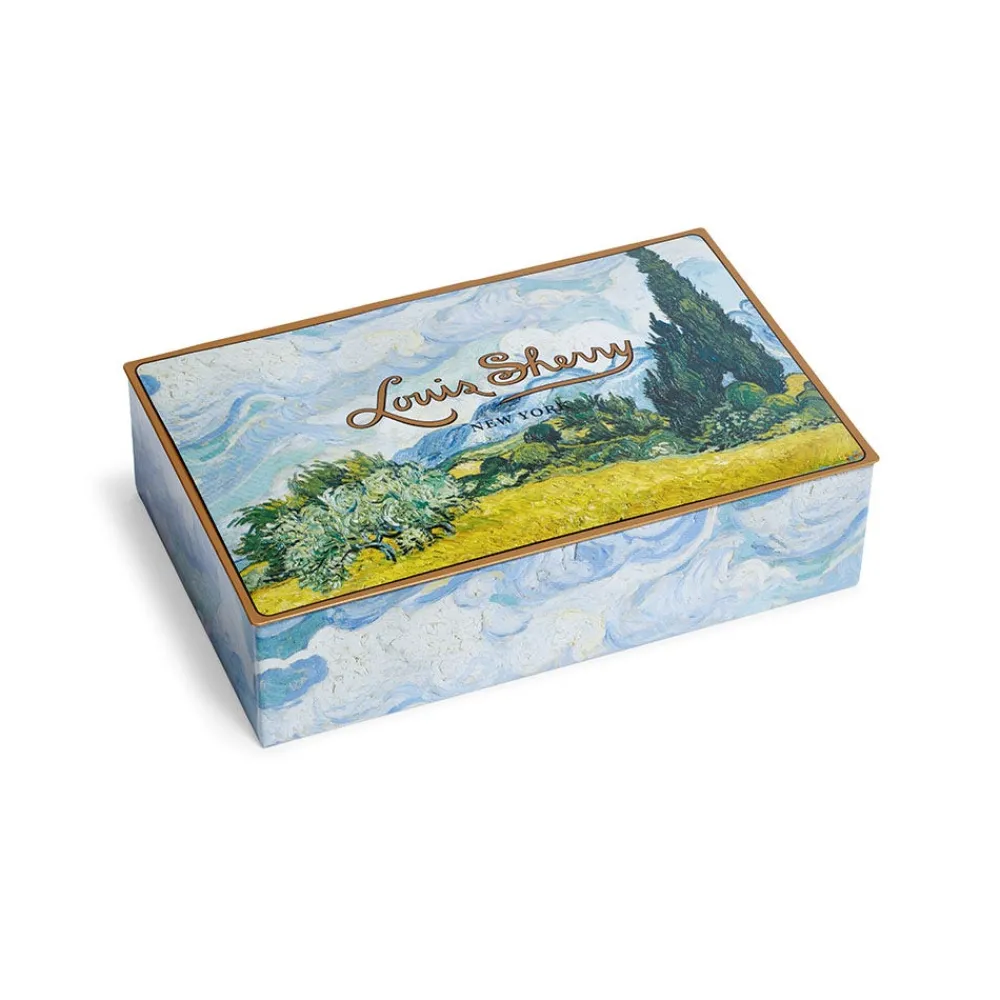 Outlet The Met Store Louis Sherry Van Gogh Wheat Field with Cypresses 12-Piece Chocolate Tin