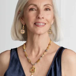 Best The Met Store Medieval Byzantine Statement Necklace and Drop Earrings Set