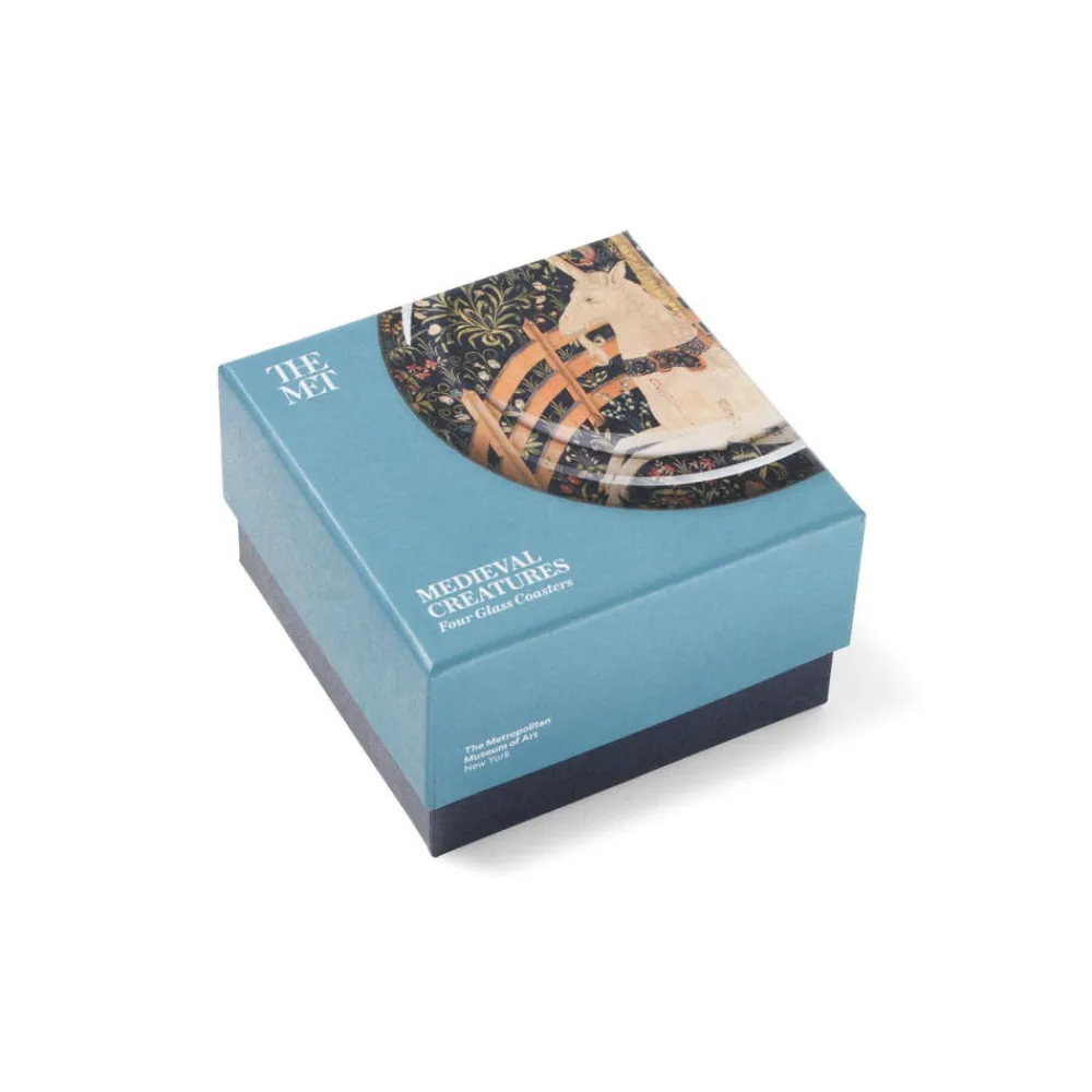 Outlet The Met Store Medieval Creatures Glass Coasters