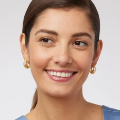 Hot The Met Store Medieval Stone Hoop Earrings