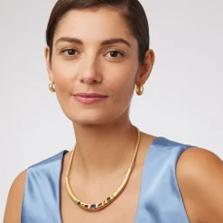 Hot The Met Store Medieval Stone Hoop Earrings