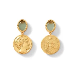 Hot The Met Store Mediterranean Coin Drop Earrings