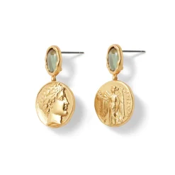 Hot The Met Store Mediterranean Coin Drop Earrings