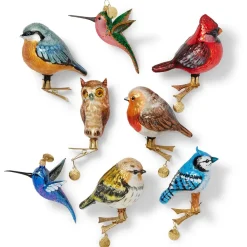 The Met Store Met Birds Handmade Glass Ornament Set