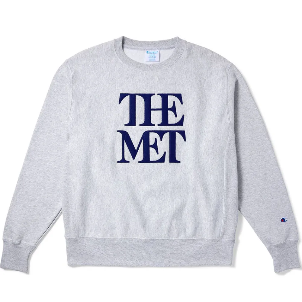 Hot The Met Store Met Logo Appliquéd Unisex Champion® Sweatshirt