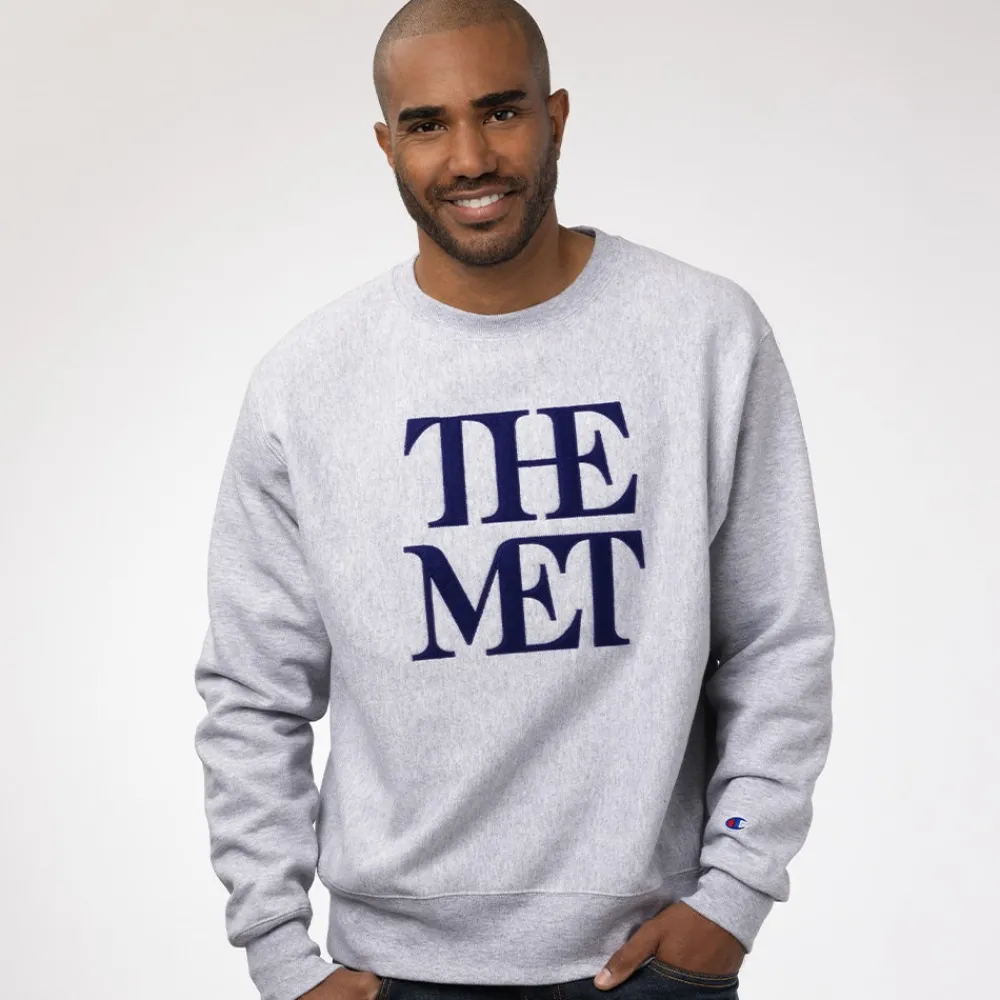 Hot The Met Store Met Logo Appliquéd Unisex Champion® Sweatshirt