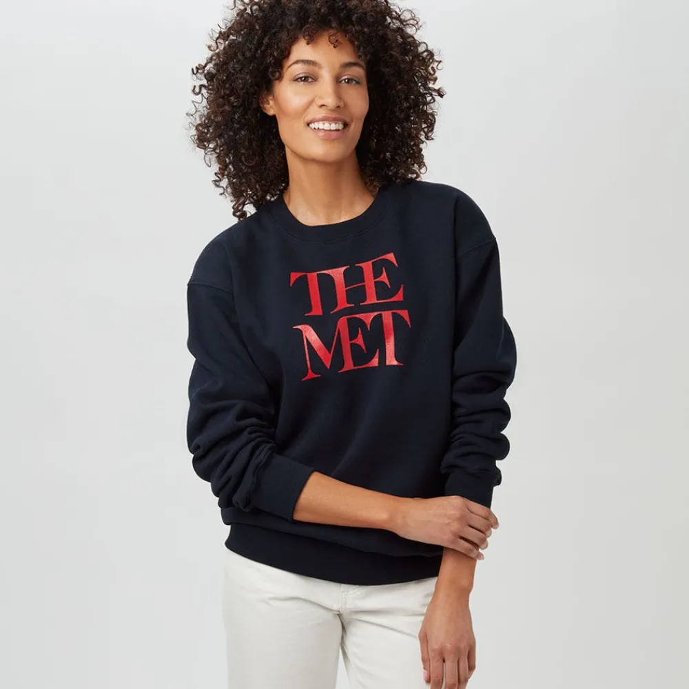 Best The Met Store Met Logo Crew Neck Sweatshirt