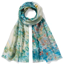 The Met Store Monet Garden at Argenteuil Oblong Silk Scarf