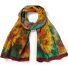 Outlet The Met Store Monet Sunflowers Oblong Silk Scarf