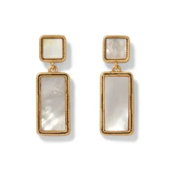Sale The Met Store Mother-of-Pearl Tile Double-Drop Earrings