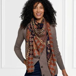 Discount The Met Store Persian Garden Oversize Square Wool Scarf