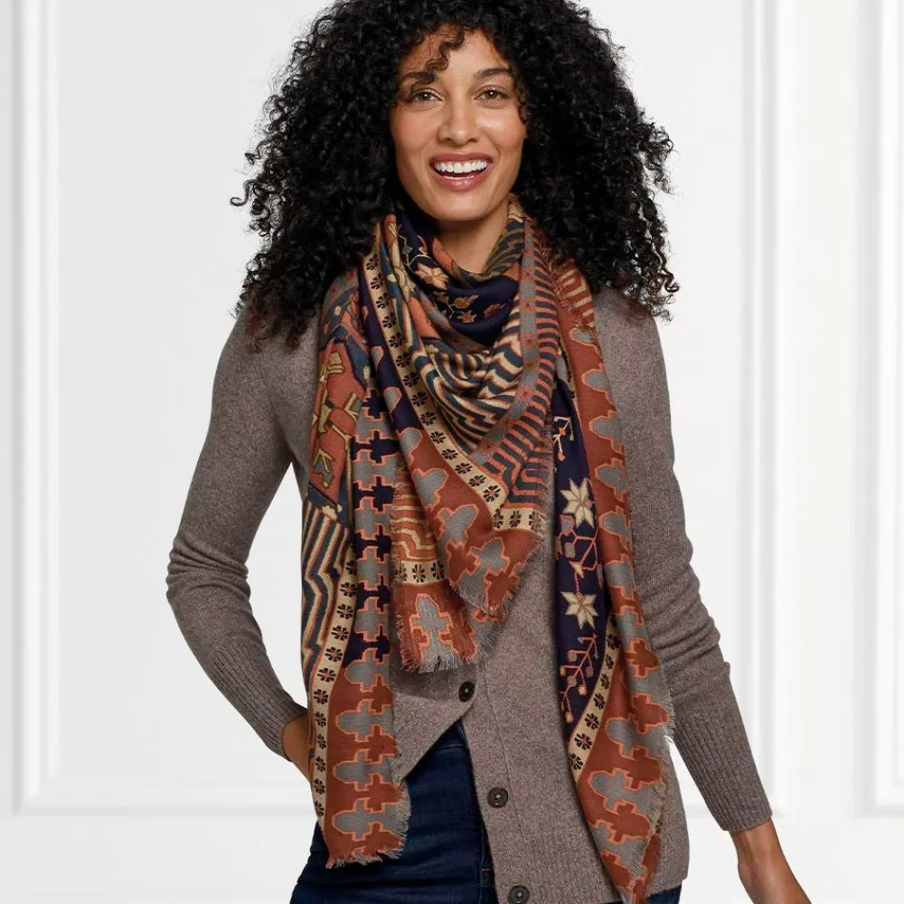 Discount The Met Store Persian Garden Oversize Square Wool Scarf