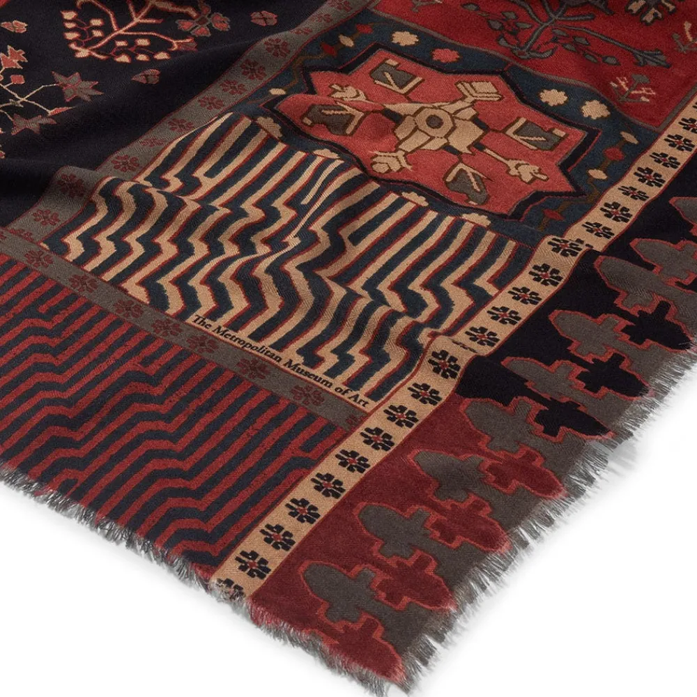 Discount The Met Store Persian Garden Oversize Square Wool Scarf
