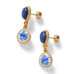 Clearance The Met Store Qing Bottle Floral Drop Earrings