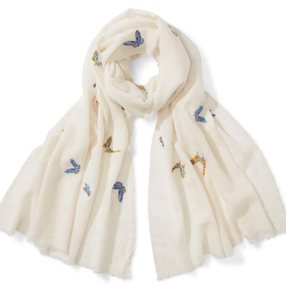 Sale The Met Store Qing Embroidered Butterflies Oblong Scarf